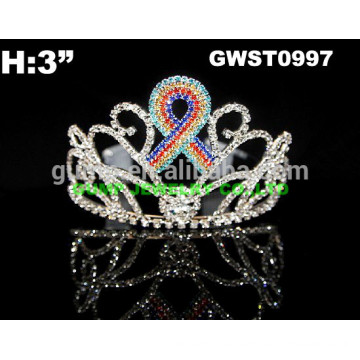 ribbon rhinestone costume crowns tiaras